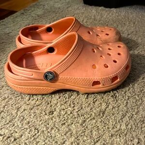 Kids Gently Used Light Pink Crocs J Size 2